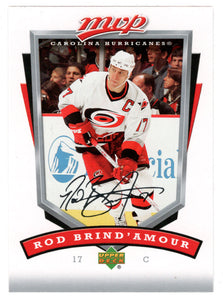 Rod Brind'Amour - Carolina Hurricanes (NHL Hockey Card) 2006-07 Upper Deck MVP # 52 Mint