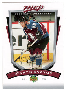 Marek Svatos - Colorado Avalanche (NHL Hockey Card) 2006-07 Upper Deck MVP # 73 Mint