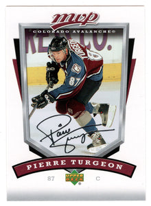 Pierre Turgeon - Colorado Avalanche (NHL Hockey Card) 2006-07 Upper Deck MVP # 77 Mint