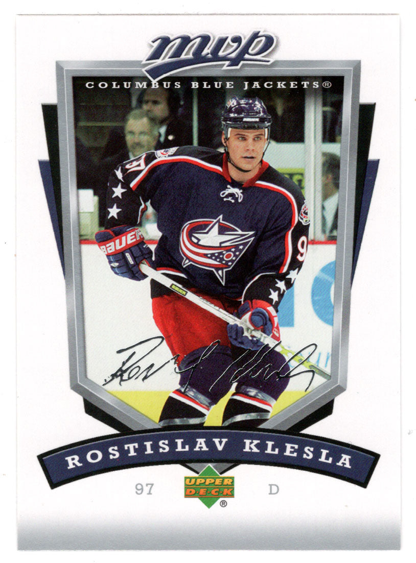 Rostislav Klesla - Columbus Blue Jackets (NHL Hockey Card) 2006-07 Upper Deck MVP # 82 Mint