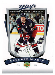 Fredrik Modin - Columbus Blue Jackets (NHL Hockey Card) 2006-07 Upper Deck MVP # 86 Mint