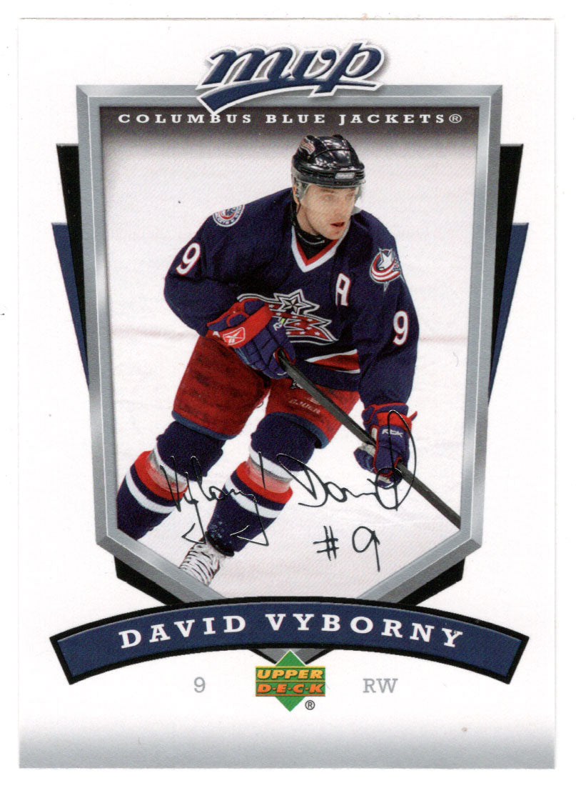 David Vyborny - Columbus Blue Jackets (NHL Hockey Card) 2006-07 Upper Deck MVP # 87 Mint