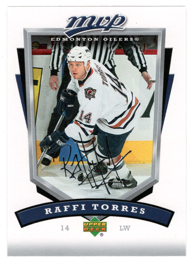 Raffi Torres - Edmonton Oilers (NHL Hockey Card) 2006-07 Upper Deck MVP # 119 Mint