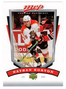 Nathan Horton - Florida Panthers (NHL Hockey Card) 2006-07 Upper Deck MVP # 123 Mint