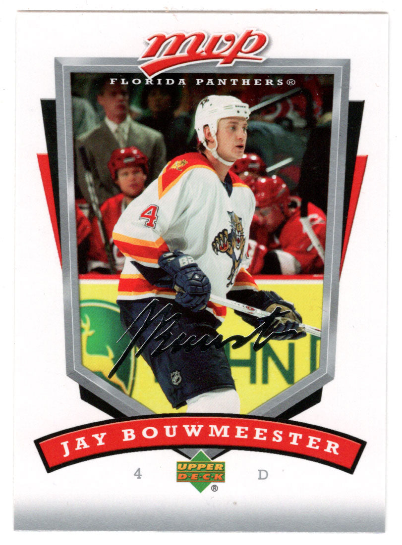 Jay Bouwmeester - Florida Panthers (NHL Hockey Card) 2006-07 Upper Deck MVP # 130 Mint