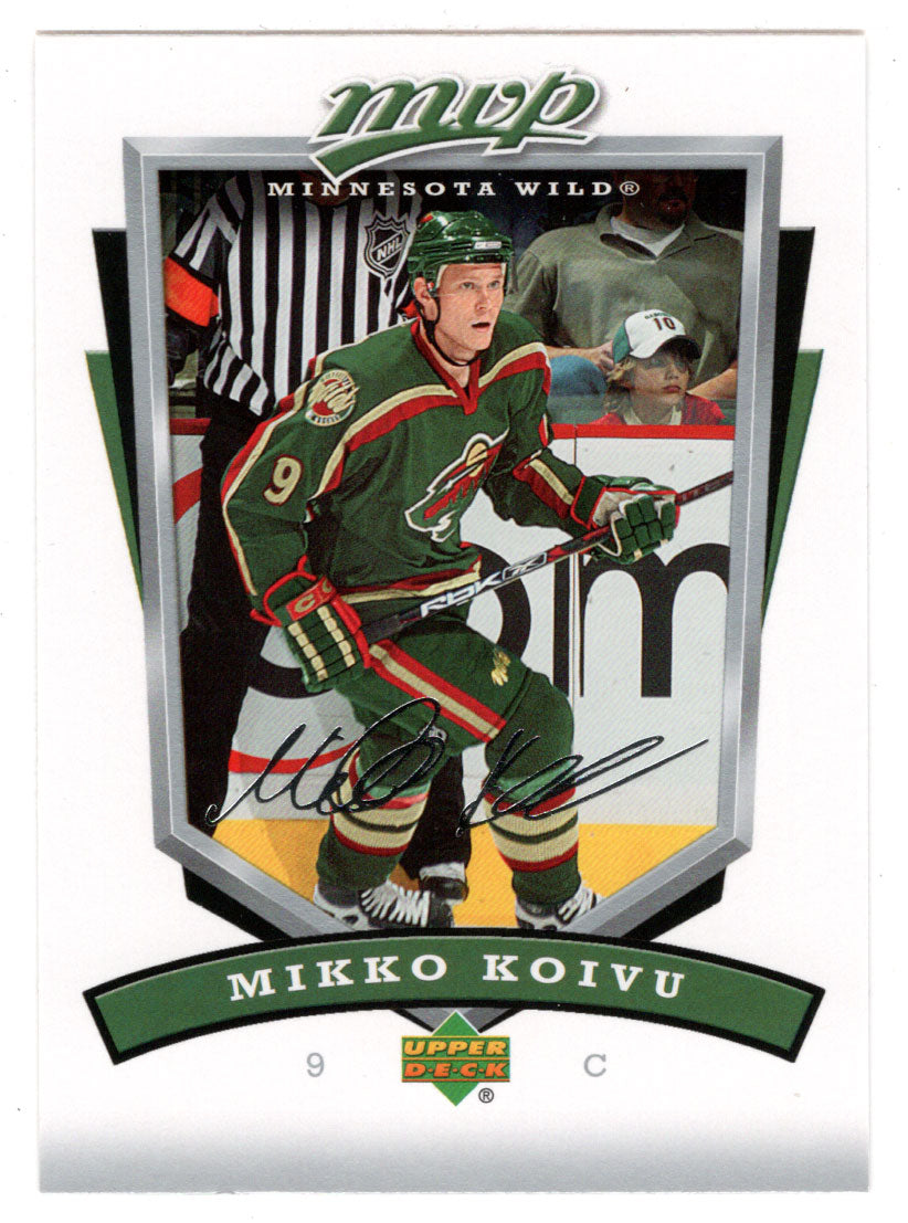 Mikko Koivu - Minnesota Wild (NHL Hockey Card) 2006-07 Upper Deck MVP # 144 Mint