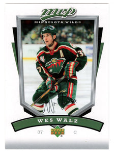Wes Walz - Minnesota Wild (NHL Hockey Card) 2006-07 Upper Deck MVP # 145 Mint