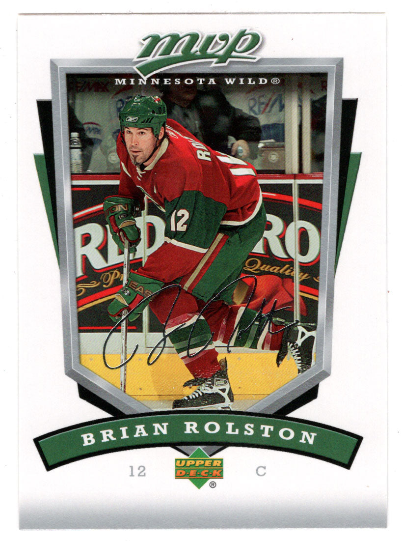 Brian Rolston - Minnesota Wild (NHL Hockey Card) 2006-07 Upper Deck MVP # 146 Mint