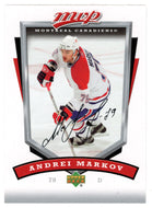 Andrei Markov - Montreal Canadiens (NHL Hockey Card) 2006-07 Upper Deck MVP # 154 Mint