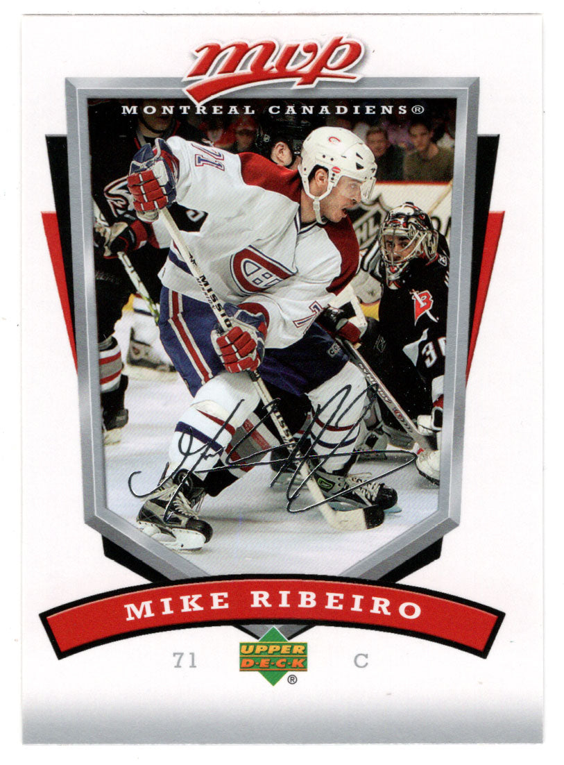 Mike Ribeiro - Montreal Canadiens (NHL Hockey Card) 2006-07 Upper Deck MVP # 155 Mint