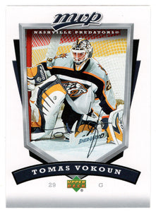 Tomas Vokoun - Nashville Predators (NHL Hockey Card) 2006-07 Upper Deck MVP # 167 Mint