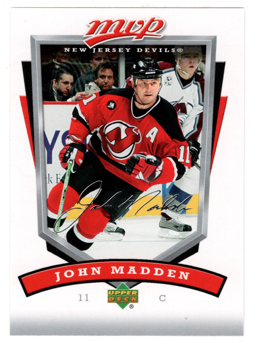 John Madden - New Jersey Devils (NHL Hockey Card) 2006-07 Upper Deck MVP # 173 Mint