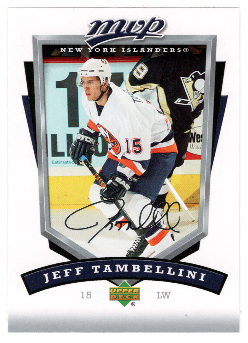 Jeff Tambellini - New York Islanders (NHL Hockey Card) 2006-07 Upper Deck MVP # 190 Mint