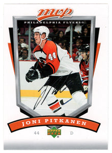 Joni Pitkanen - Philadelphia Flyers (NHL Hockey Card) 2006-07 Upper Deck MVP # 212 Mint