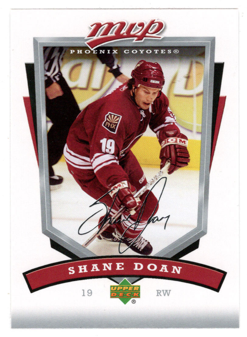 Shane Doan - Phoenix Coyotes (NHL Hockey Card) 2006-07 Upper Deck MVP # 222 Mint