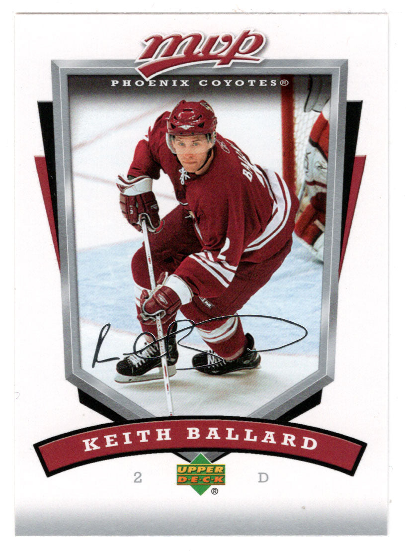 Keith Ballard - Phoenix Coyotes (NHL Hockey Card) 2006-07 Upper Deck MVP # 227 Mint