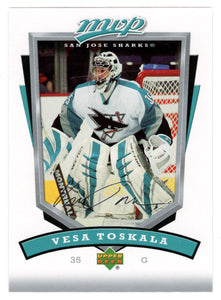 Vesa Toskala - San Jose Sharks (NHL Hockey Card) 2006-07 Upper Deck MVP # 241 Mint