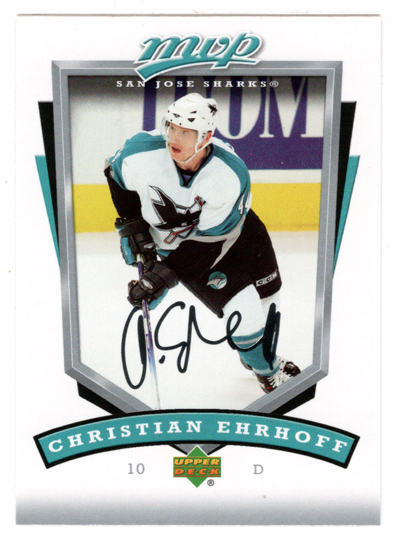 Christian Ehrhoff - San Jose Sharks (NHL Hockey Card) 2006-07 Upper Deck MVP # 244 Mint