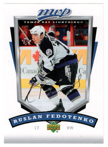 Ruslan Fedotenko - Tampa Bay Lightning (NHL Hockey Card) 2006-07 Upper Deck MVP # 263 Mint