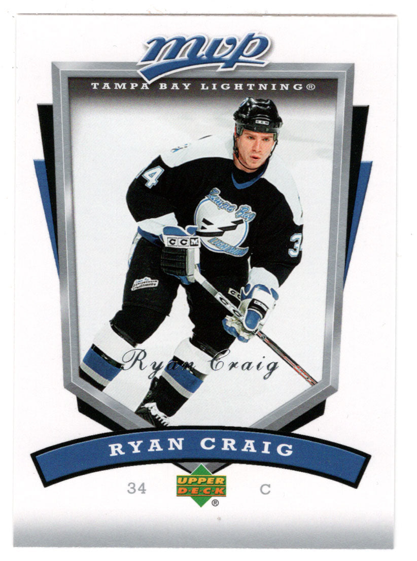 Ryan Craig - Tampa Bay Lightning (NHL Hockey Card) 2006-07 Upper Deck MVP # 266 Mint