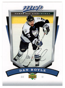 Dan Boyle - Tampa Bay Lightning (NHL Hockey Card) 2006-07 Upper Deck MVP # 267 Mint