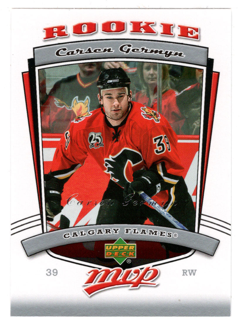 Carsen Germyn RC - Calgary Flames (NHL Hockey Card) 2006-07 Upper Deck MVP # 327 Mint