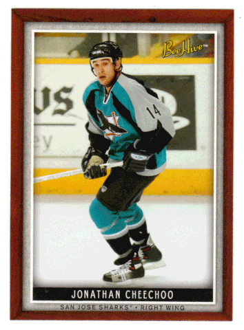 Jonathan Cheechoo - San Jose Sharks (NHL Hockey Card) 2006-07 Upper Deck Bee Hive # 17 Mint