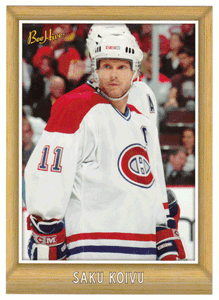 Saku Koivu - Montreal Canadiens - 5" X 7" Portraits (NHL Hockey Card) 2006-07 Upper Deck Bee Hive # 191 Mint