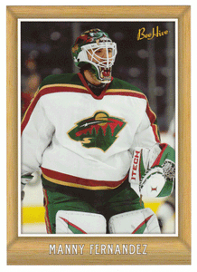 Manny Fernandez - Minnesota Wild - 5" X 7" Portraits (NHL Hockey Card) 2006-07 Upper Deck Bee Hive # 194 Mint
