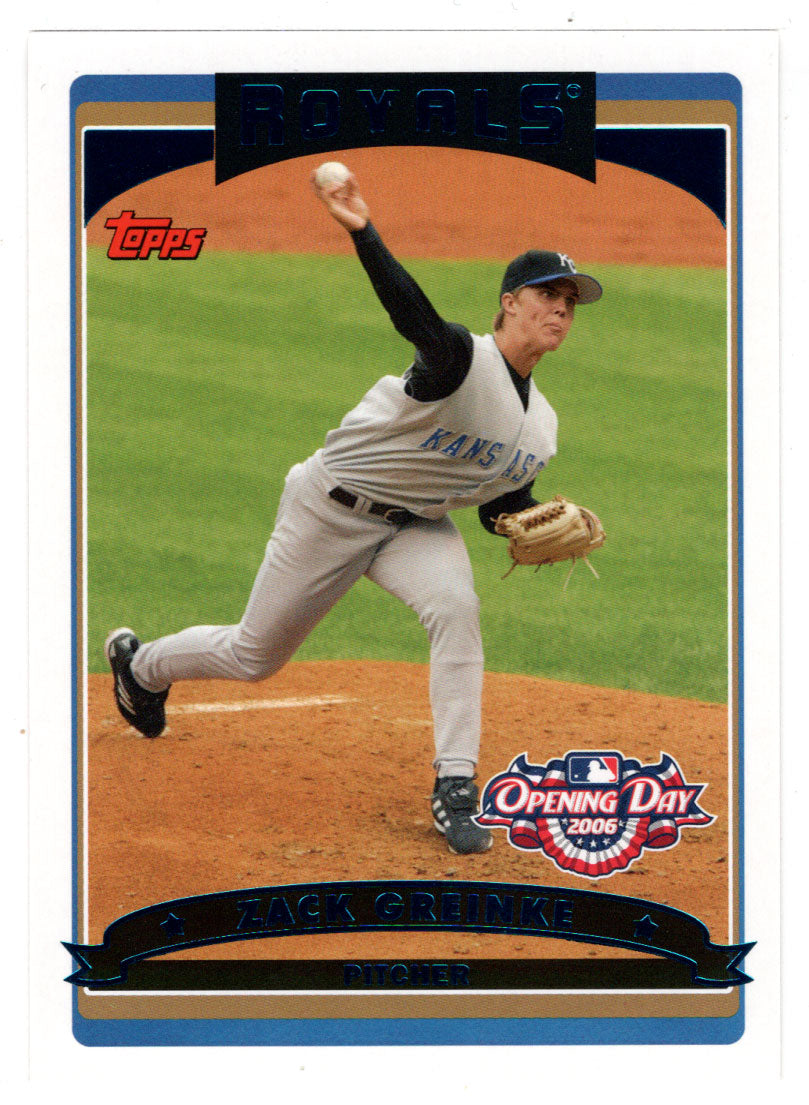 Zack Greinke - Kansas City Royals (MLB Baseball Card) 2006 Topps Opening Day # 42 Mint