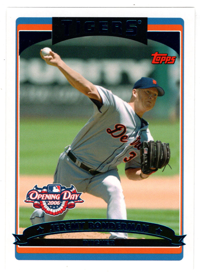 Jeremy Bonderman - Detroit Tigers (MLB Baseball Card) 2006 Topps Opening Day # 104 Mint