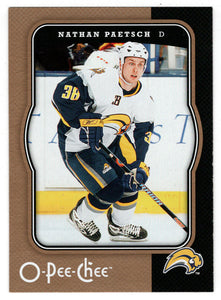 Nathan Paetsch - Buffalo Sabres (NHL Hockey Card) 2007-08 O-Pee-Chee # 60 Mint