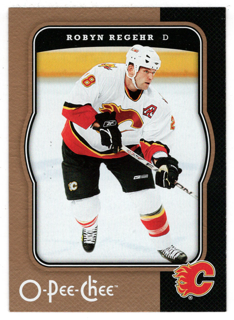 Robyn Regehr - Calgary Flames (NHL Hockey Card) 2007-08 O-Pee-Chee # 70 Mint