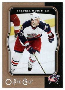 Fredrik Modin - Columbus Blue Jackets (NHL Hockey Card) 2007-08 O-Pee-Chee # 144 Mint