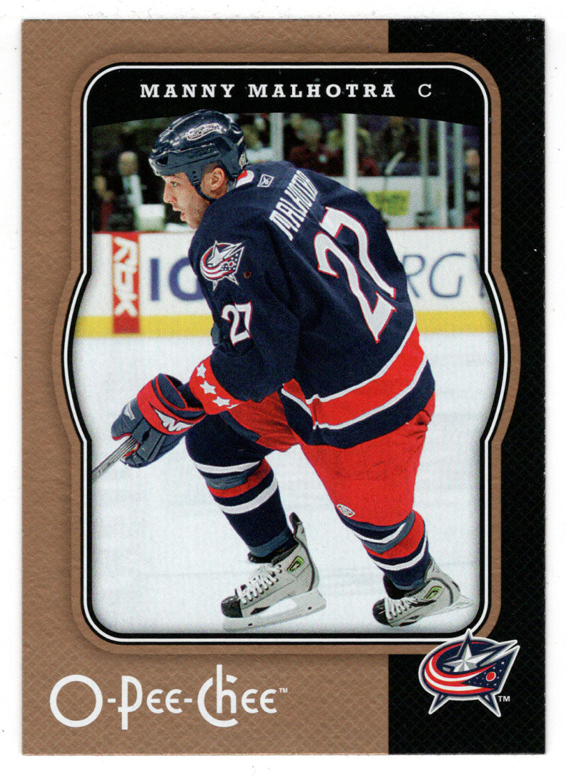 Manny Malhotra - Columbus Blue Jackets (NHL Hockey Card) 2007-08 O-Pee-Chee # 145 Mint