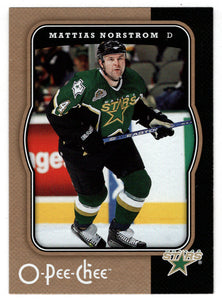 Mattias Norstrom - Dallas Stars (NHL Hockey Card) 2007-08 O-Pee-Chee # 166 Mint