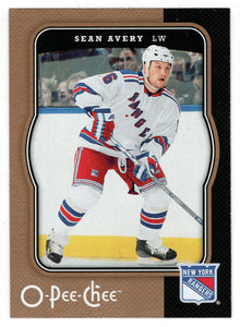 Sean Avery - New York Rangers (NHL Hockey Card) 2007-08 O-Pee-Chee # 320 Mint