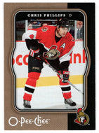 Chris Phillips - Ottawa Senators (NHL Hockey Card) 2007-08 O-Pee-Chee # 348 Mint