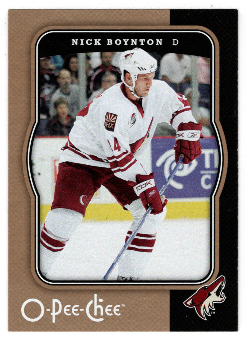 Nick Boynton - Phoenix Coyotes (NHL Hockey Card) 2007-08 O-Pee-Chee # 381 Mint