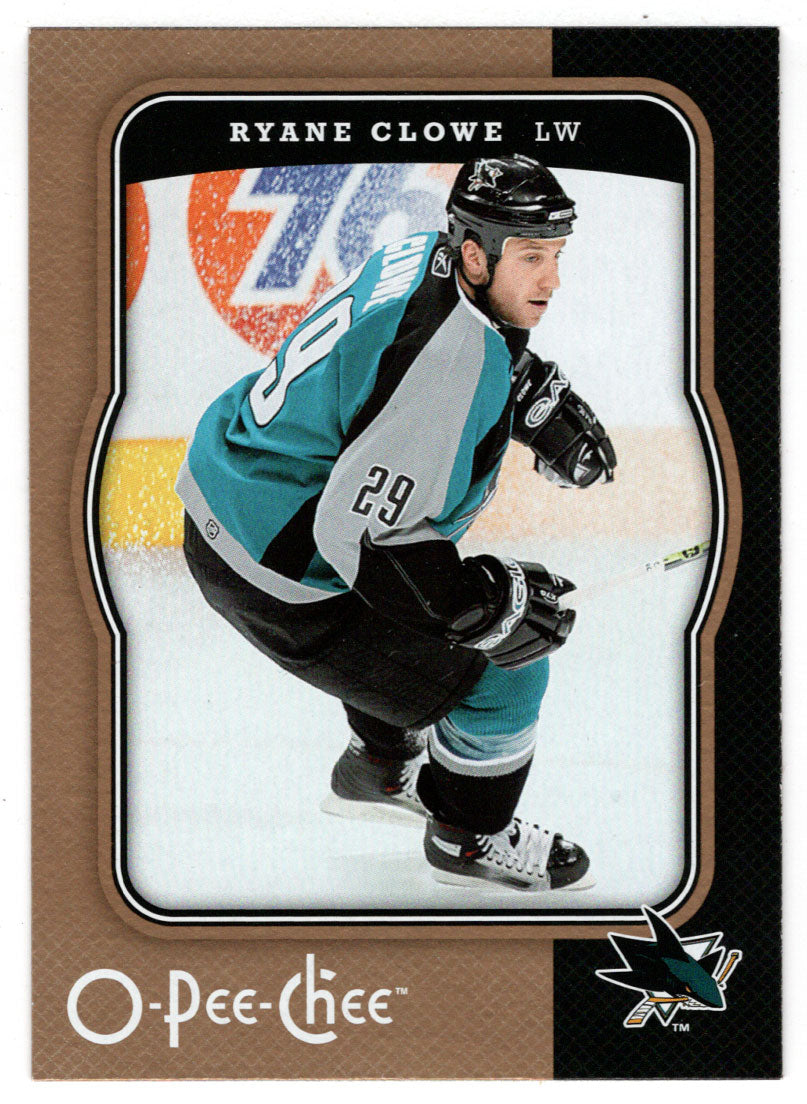 Ryane Clowe - San Jose Sharks (NHL Hockey Card) 2007-08 O-Pee-Chee # 415 Mint