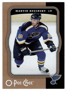 Martin Rucinsky - St. Louis Blues (NHL Hockey Card) 2007-08 O-Pee-Chee # 421 Mint