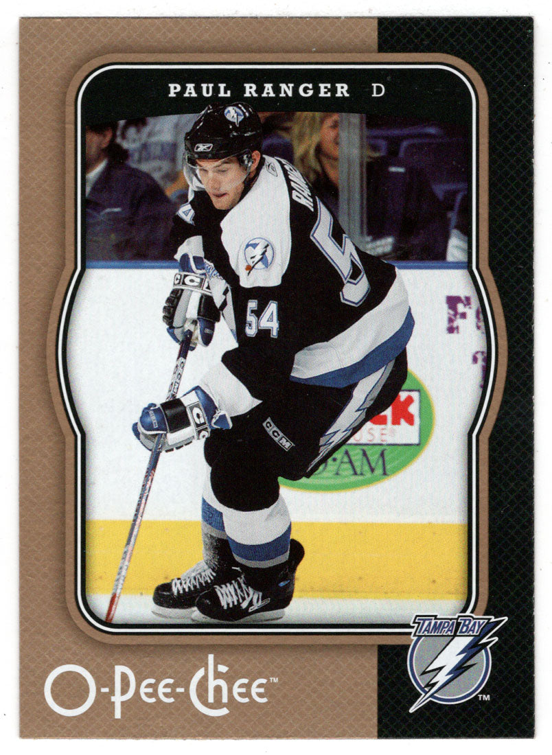 Paul Ranger - Tampa Bay Lightning (NHL Hockey Card) 2007-08 O-Pee-Chee # 435 Mint