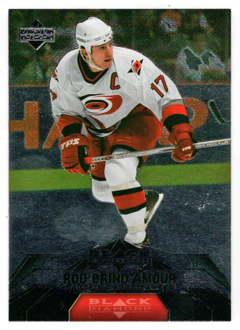 Rod Brind'Amour - Carolina Hurricanes (NHL Hockey Card) 2007-08 Upper Deck Black Diamond # 14 Mint