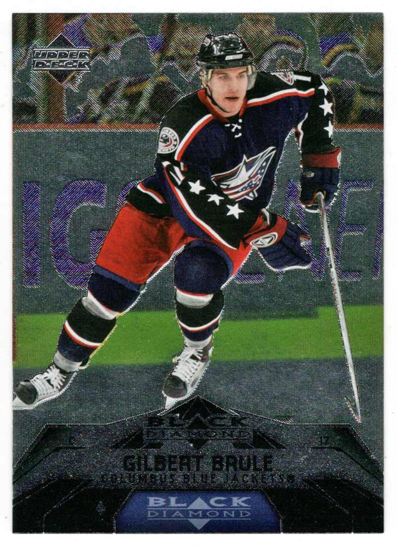 Gilbert Brule - Columbus Blue Jackets (NHL Hockey Card) 2007-08 Upper Deck Black Diamond # 25 Mint