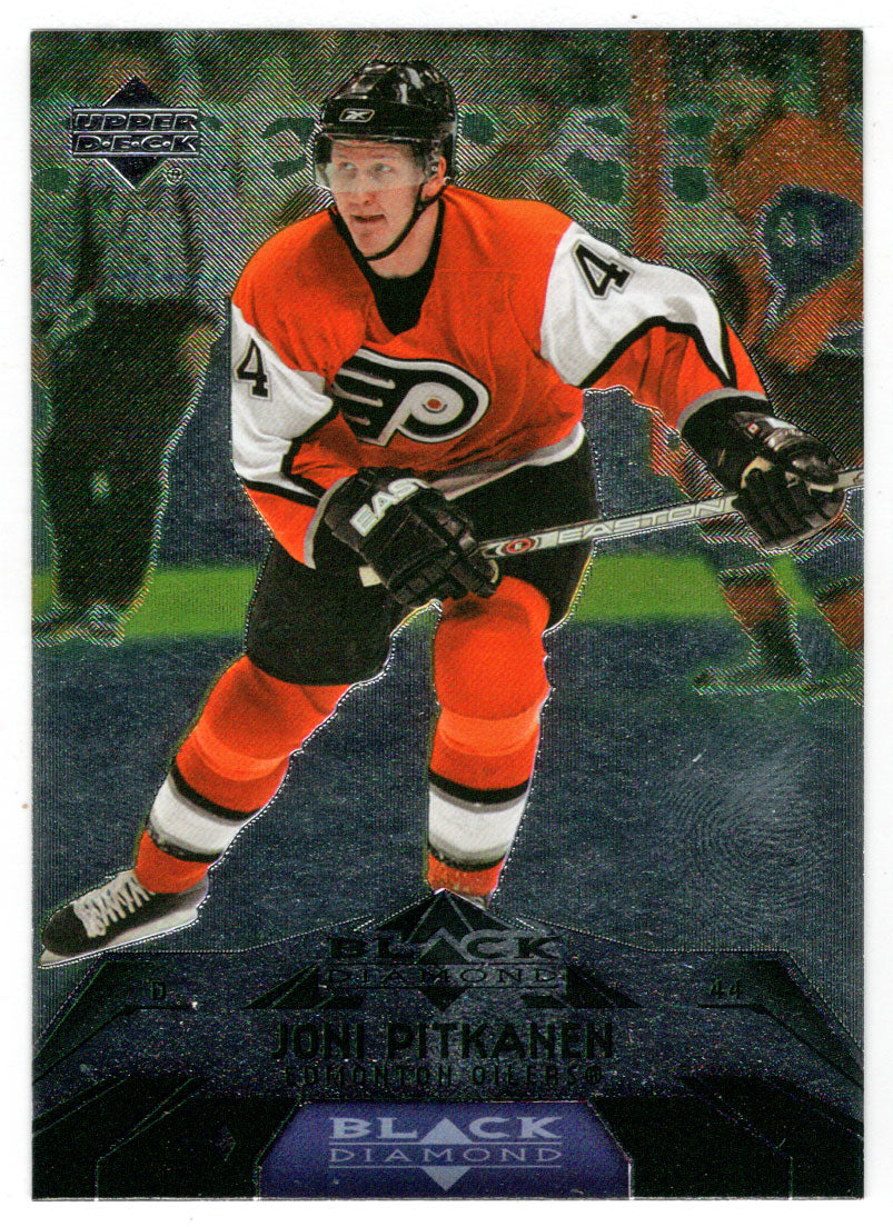 Joni Pitkanen - Edmonton Oilers (NHL Hockey Card) 2007-08 Upper Deck Black Diamond # 34 Mint