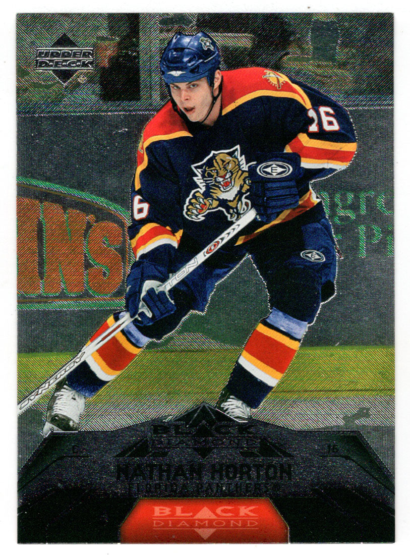 Nathan Horton - Florida Panthers (NHL Hockey Card) 2007-08 Upper Deck Black Diamond # 36 Mint