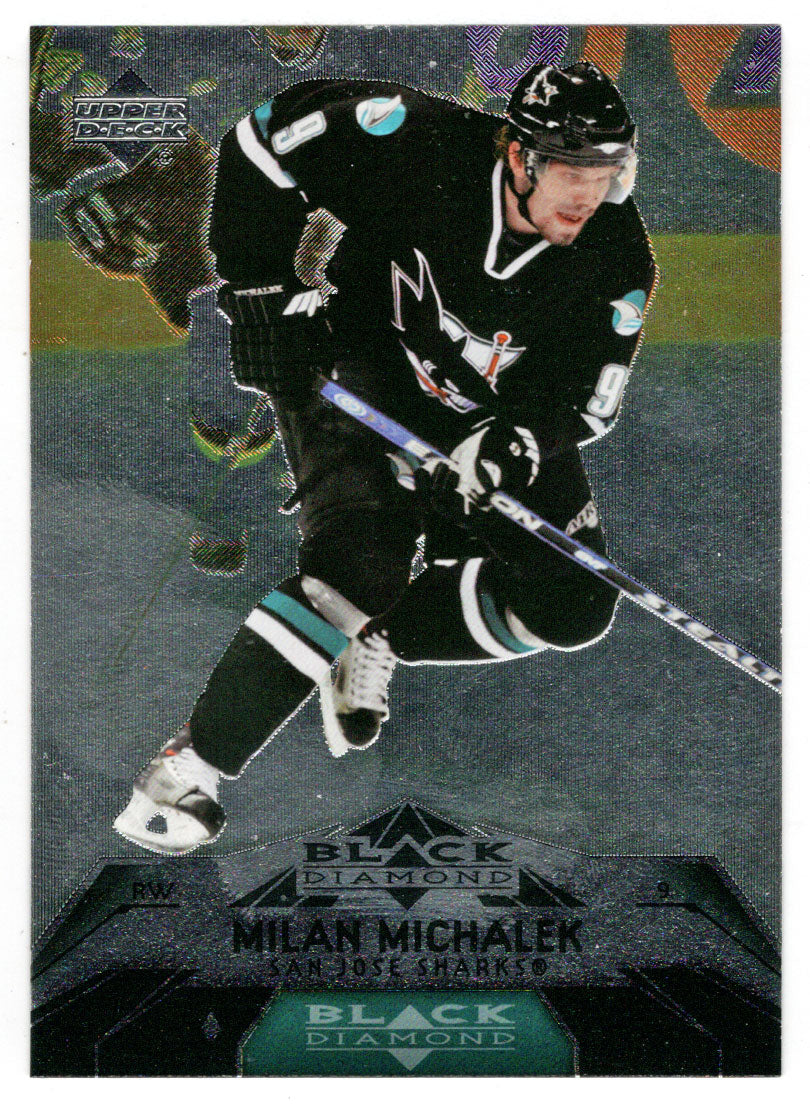Milan Michalek - San Jose Sharks (NHL Hockey Card) 2007-08 Upper Deck Black Diamond # 66 Mint