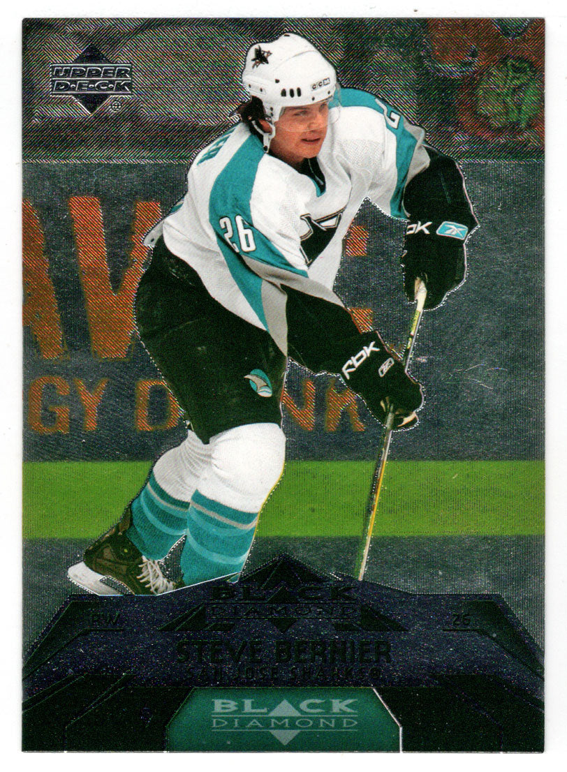 Steve Bernier - San Jose Sharks (NHL Hockey Card) 2007-08 Upper Deck Black Diamond # 67 Mint