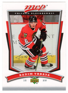 Radim Vrbata - Chicago Blackhawks (NHL Hockey Card) 2007-08 Upper Deck MVP # 17 Mint