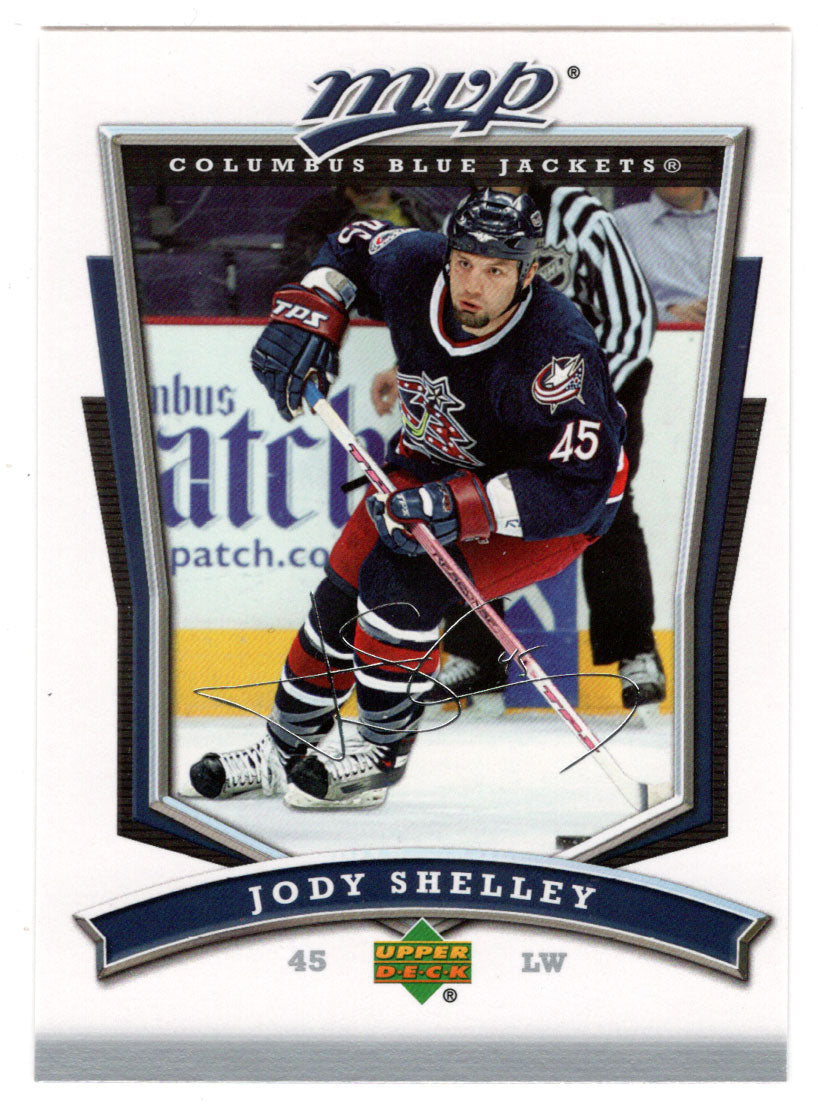 Jody Shelley - Columbus Blue Jackets (NHL Hockey Card) 2007-08 Upper Deck MVP # 26 Mint